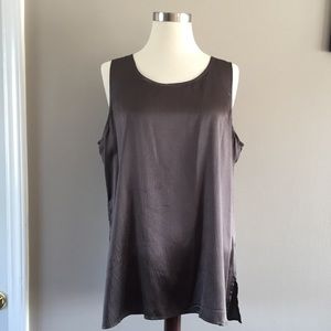 EILEEN FISHER Large Silk Camisole Blouse Tank Top